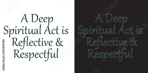 Obraz A Deep Vector Quotes Design 