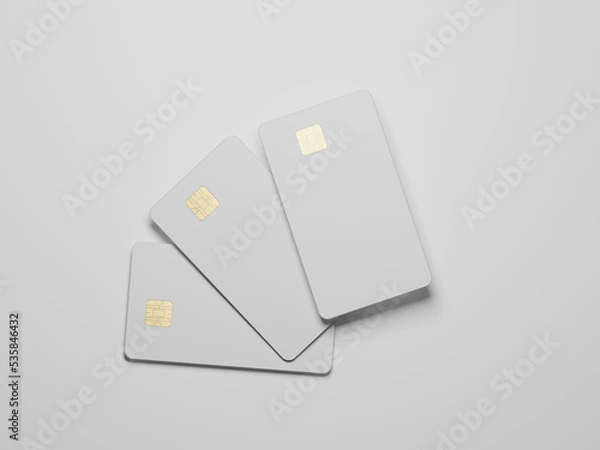 Obraz Credit card mockup 3d rendering  