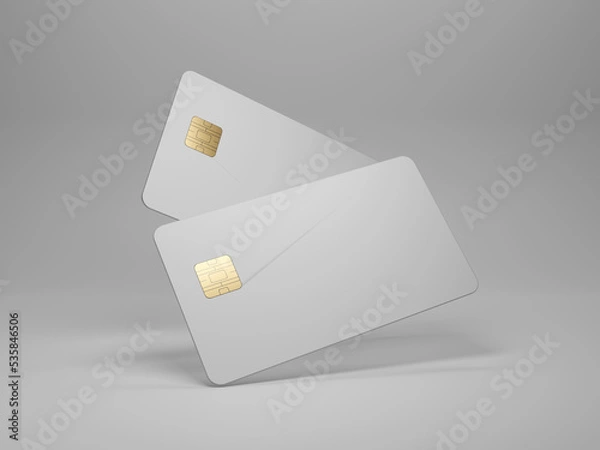 Obraz Credit card mockup 3d rendering  