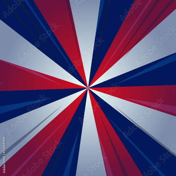 Obraz usa flag sunburst background