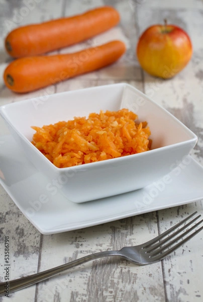 Obraz Apfel-Möhren-Salat
