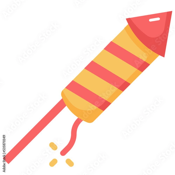 Obraz firework rocket icon