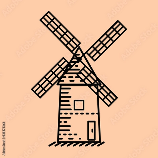 Fototapeta windmill