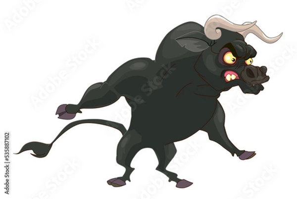 Obraz angry bull
