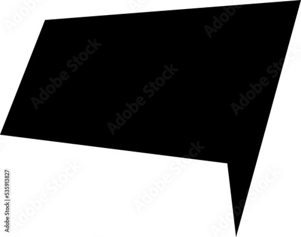 Fototapeta speech bubble design illustration isolated on transparent background