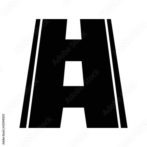 Obraz road vector icon. motorcycle icon theme