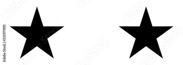 Fototapeta Five (5) Star Sign. Star Rating Icon Symbol for Pictogram, Apps, Website or Graphic Design Element. Format PNG