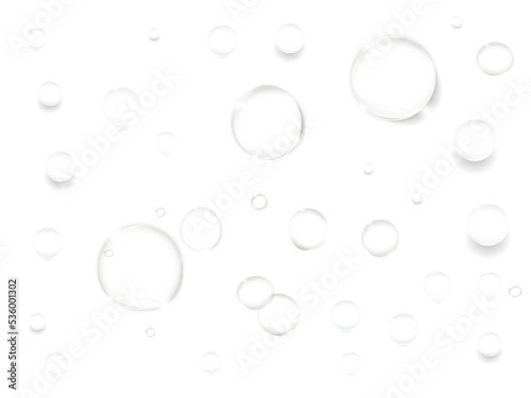 Obraz 背景透過みずみずしい透明水滴