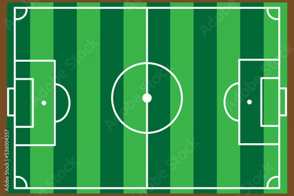 Obraz soccer field vector. suitable for strategizing and others