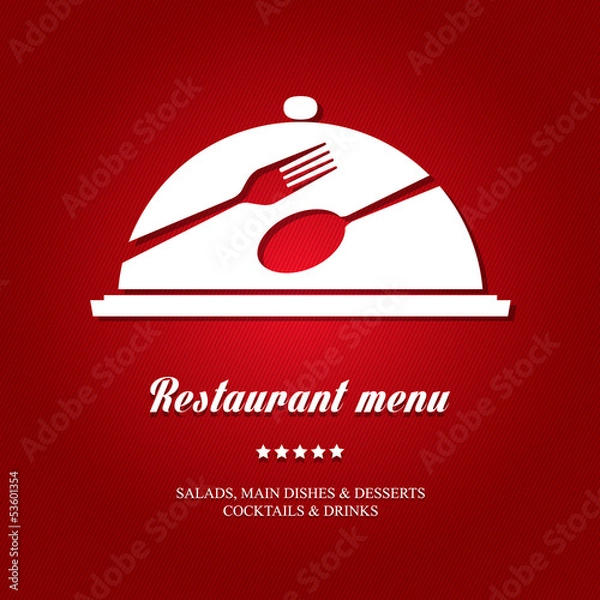 Fototapeta Menu design