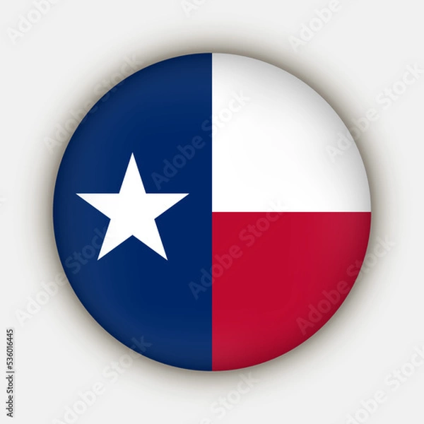 Fototapeta Texas state flag. Vector illustration.