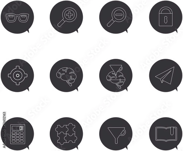 Fototapeta work icons