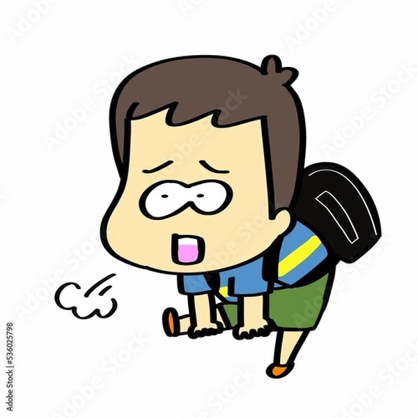 Fototapeta ダルそうな男の子