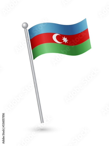 Fototapeta Azerbaijan flag