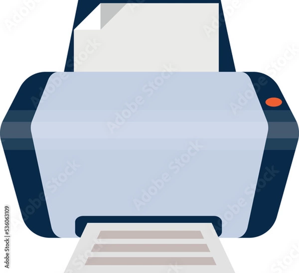 Obraz printer icon vector in white background