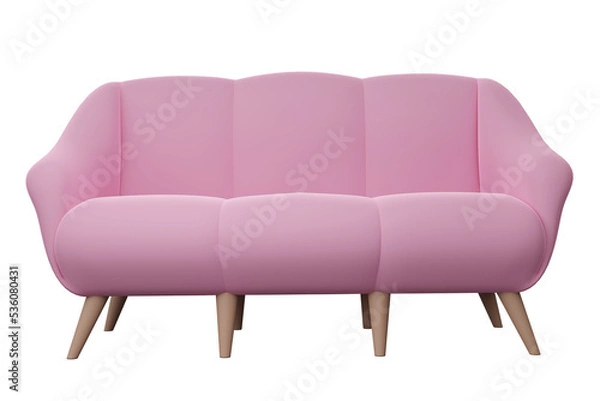 Fototapeta Pink sofa