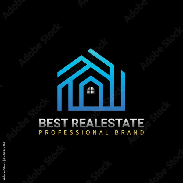Obraz Real Estate Logo Design Template
