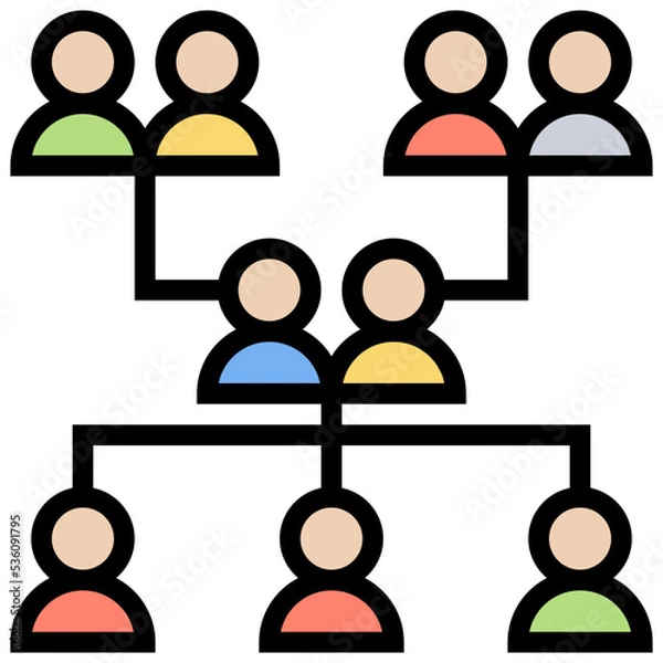 Fototapeta genealogy icon