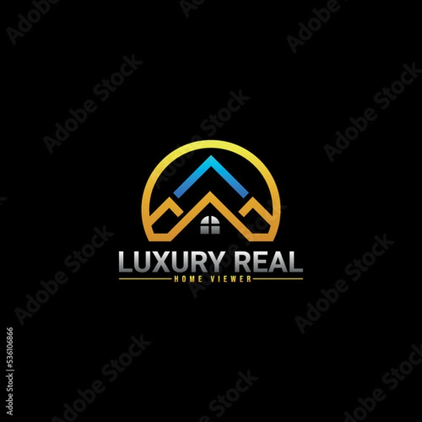 Obraz Real Estate Logo Design Template