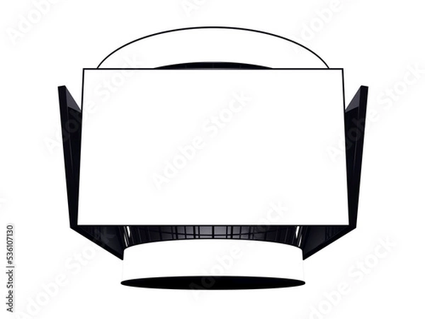 Obraz Jumbotron with blank displays, isolated 