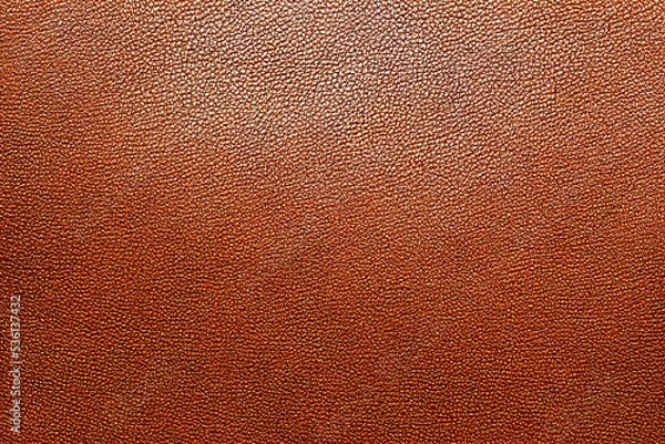 Obraz Brown genuine leather texture background. 3d illustration.