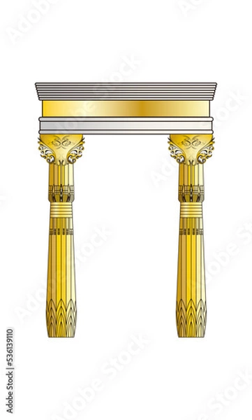 Fototapeta column vector