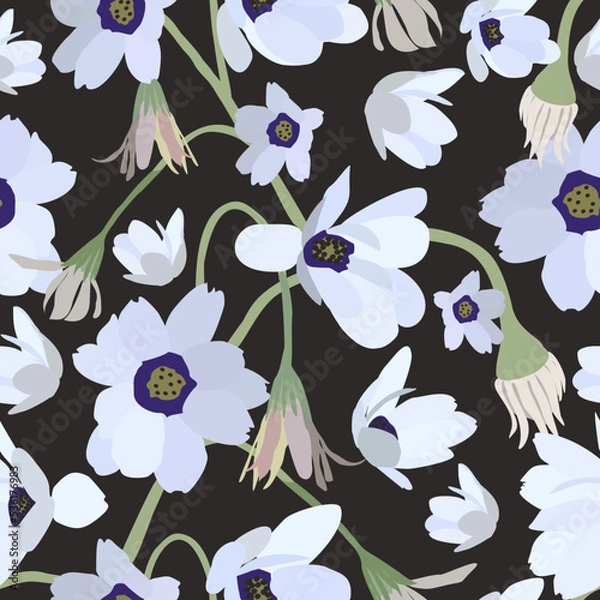 Obraz Floral seamless pattern. Vector design for paper and other use