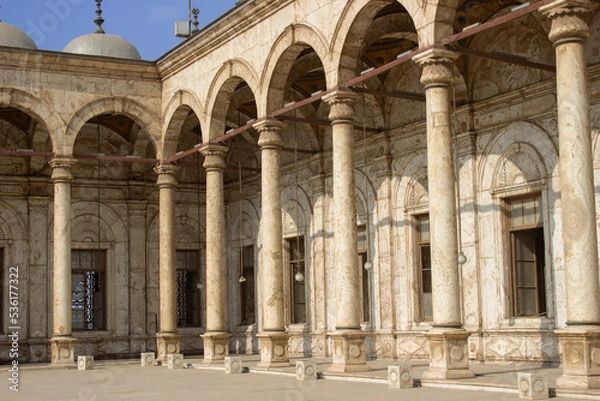Obraz Internal patio of the mosque of Muhammad Ali in Cairo, Egypt