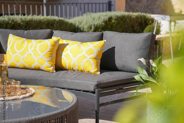 Obraz yellow Sofa Cushion Throw Pillows
