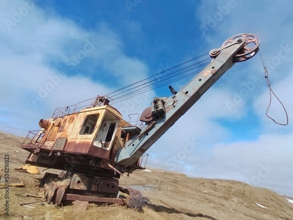 Fototapeta abandoned old technology