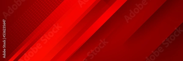 Fototapeta Modern abstract gradient dark red banner background