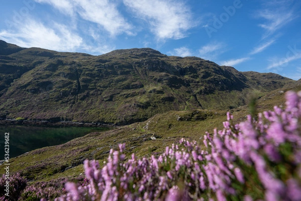 Fototapeta View of the Landscape on the Isle of Harris in the Outer Hebrides Scotland