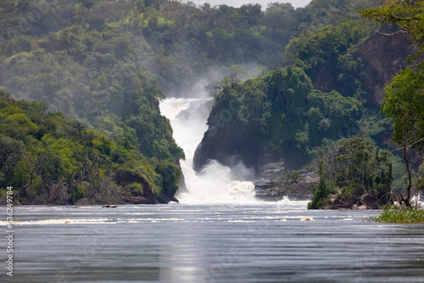 Fototapeta Wasserfall in Uganda