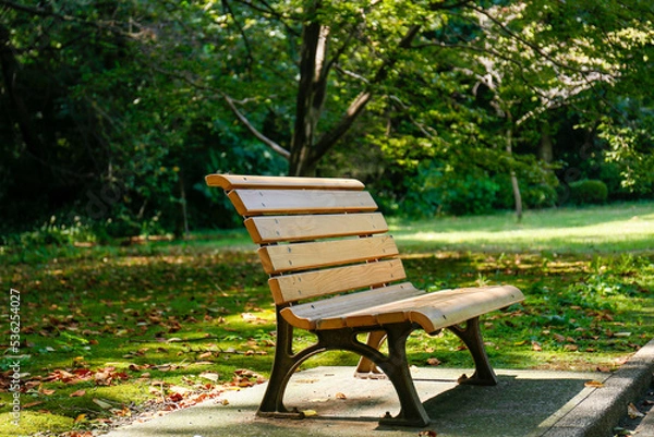 Obraz 公園のベンチ