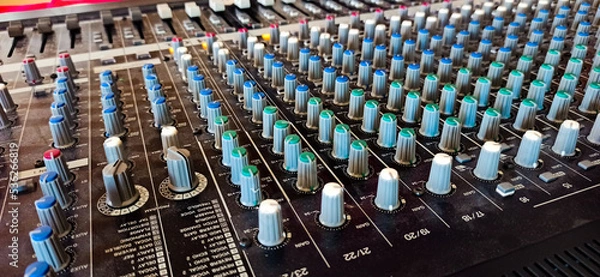 Obraz Boutons d'une table de mixage