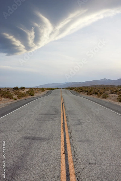 Obraz USA-Highway with Clouds