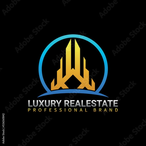 Obraz Real Estate Logo Design Template