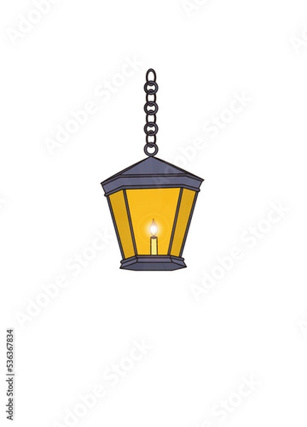 Fototapeta Lamp Vintage vector