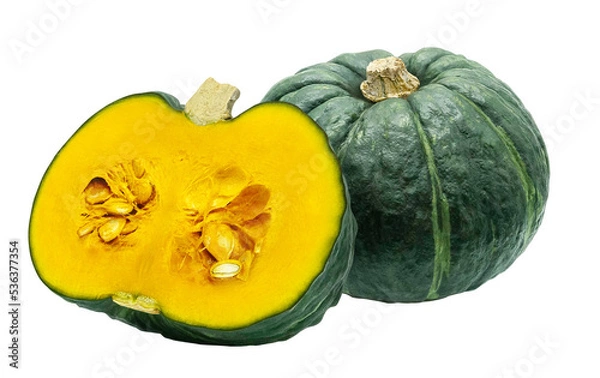 Obraz かぼちゃ カボチャ 南瓜 イラスト リアル セット 