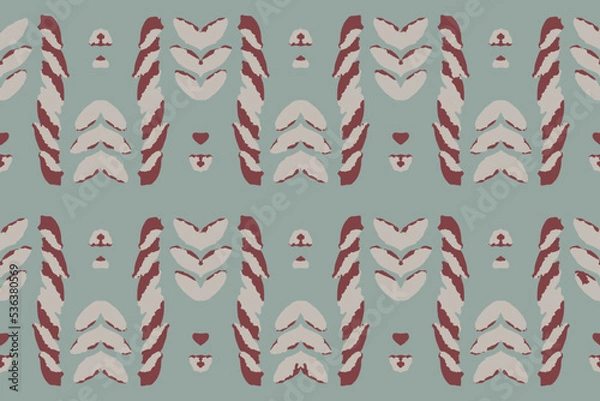 Fototapeta Tribal Vector Geo Boho. Teal Abstract Ornament. Carpet Trendy Bohemian. Burgundy Tapestry Ceramic. Scarf Geometric Hippie. Aztec Design. Teal Graphic Artwork.