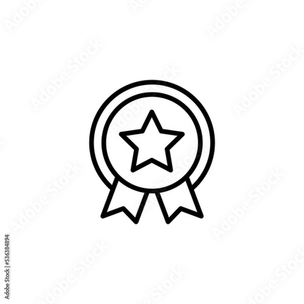 Fototapeta Quality line icon. Simple element illustration. Quality concept outline symbol design.