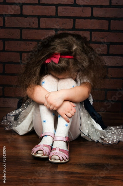 Obraz the elegant girl cries