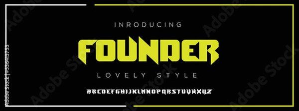Fototapeta FOUNDER  Elegant alphabet letters font and number. Classic Lettering Minimal Fashion Designs. Typography modern serif fonts decorative vintage design concept. vector illustration