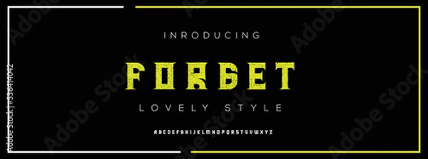 Fototapeta FOREST  Elegant alphabet letters font and number. Classic Lettering Minimal Fashion Designs. Typography modern serif fonts decorative vintage design concept. vector illustration