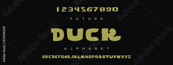 Fototapeta DUCK  Elegant alphabet letters font and number. Classic Lettering Minimal Fashion Designs. Typography modern serif fonts decorative vintage design concept. vector illustration