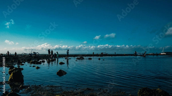 Obraz sunset over the lake