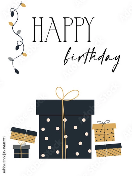 Obraz gift box with ribbon bow