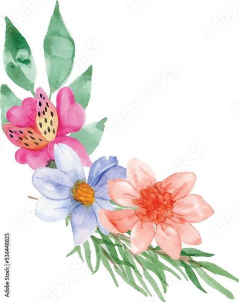Obraz Simple Flower Watercolor