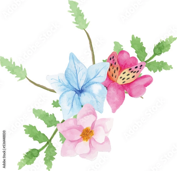 Obraz Simple Flower Watercolor