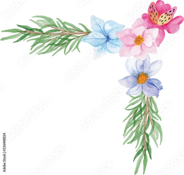 Obraz Simple Flower Watercolor